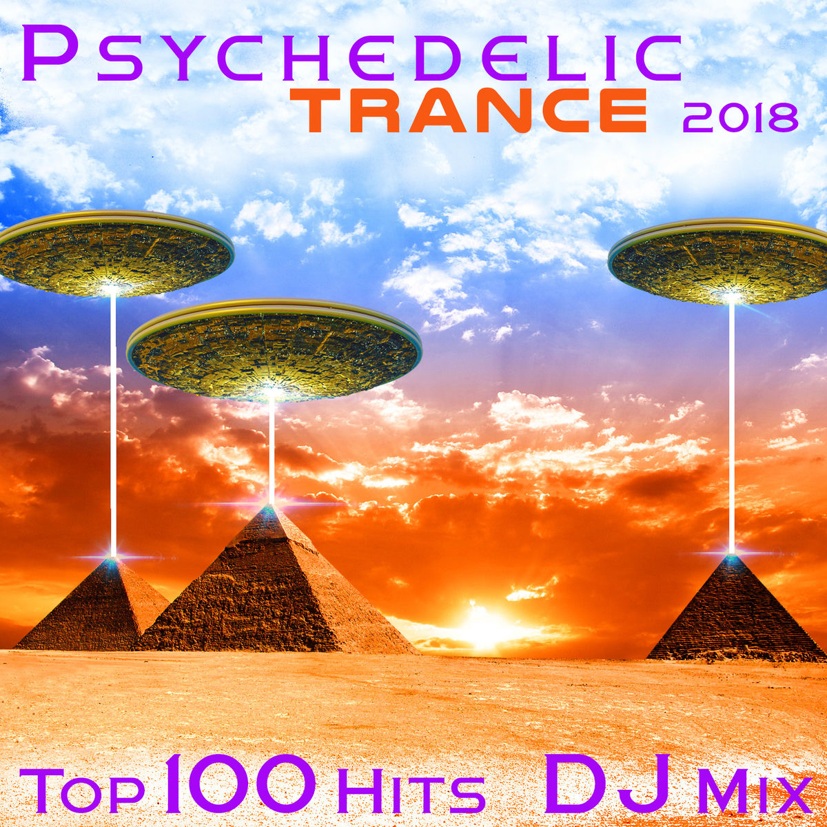 Album cover of Psychedelic Trance 2018 Top 100 Hits DJ Mix