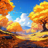 Early Autumn Light 版画 Early Autumn (detail), late 13th-14th century by Qian Xuan