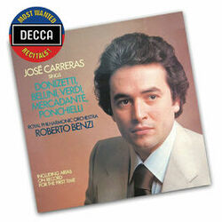 Cover of José Carreras Sings Donizetti, Bellini, Verdi, Mercadente, Ponchielli