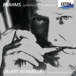 Cover of Brahms: Symphony No. 2 & No. 4 / Afanassiev, New Japan Philharmonic