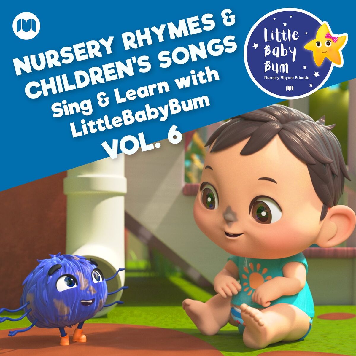 Album cover of Nursery Rhymes & Children's Songs, Vol. 6 (Sing & Learn with LittleBabyBum)