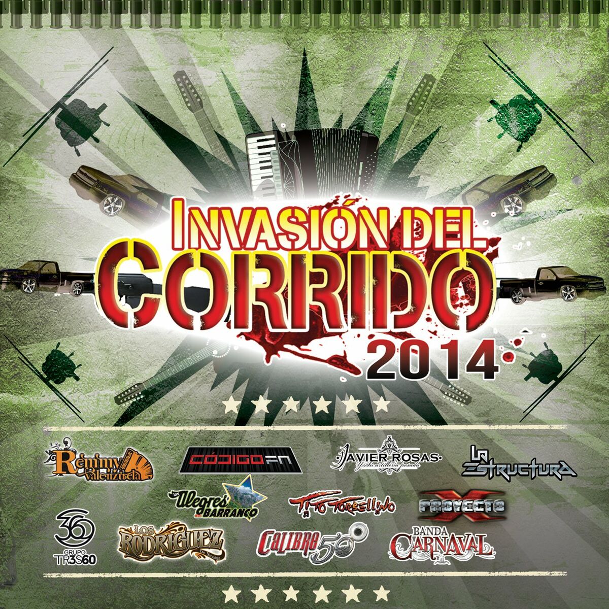 Album cover of Invasión Del Corrido 2014