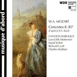 Cover of Mozart: Concertos K.107 (After Keyboard Sonatas, Op.5 of J.C. Bach)