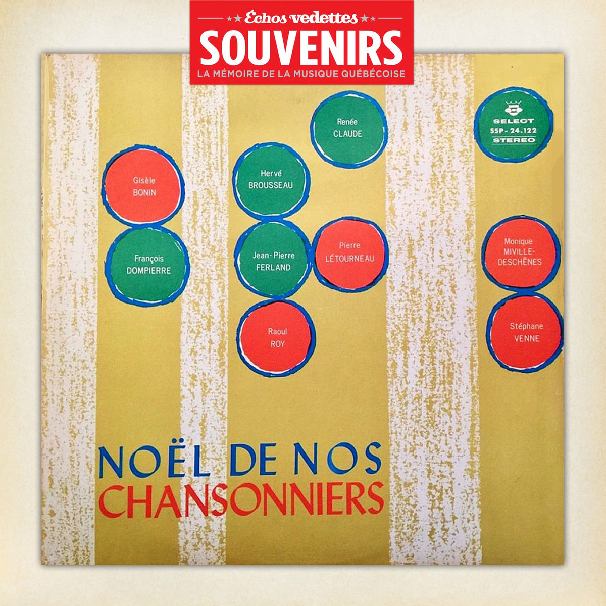 Album cover of Échos Vedettes Souvenirs: Noël de nos chansonniers