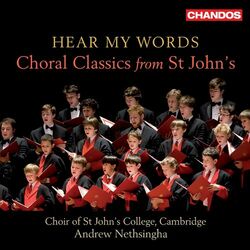 Cover of Hear My Words - Choral Classics from St. John's