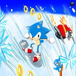 Cover of Ice Cap Zone Synthwave (From "Sonic the Hedgehog 3") (Cover)