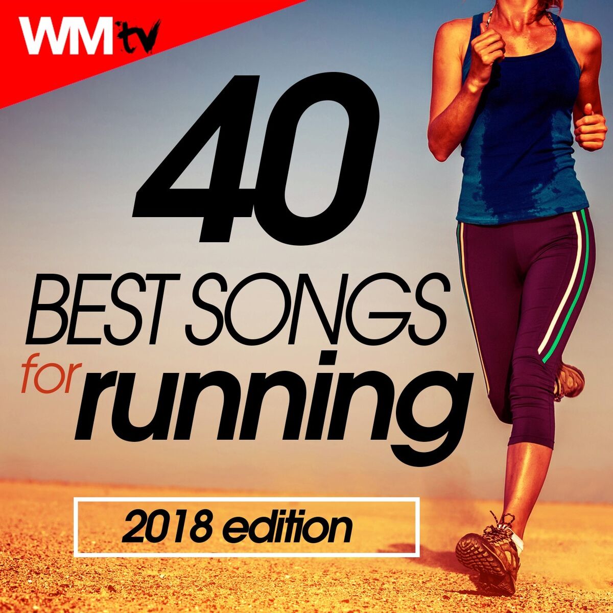 Album cover of 40 Best Songs For Running 2018 Edition (Unmixed Compilation for Fitness & Workout 145 - 200 Bpm)
