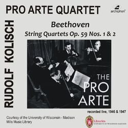 Cover of Beethoven: String Quartets, Op. 59 Nos. 1 & 2 (Live)