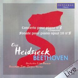 Cover of Beethoven: Piano Concerto No. 5 "Emperor" & Piano Sonata No. 5 (Live)