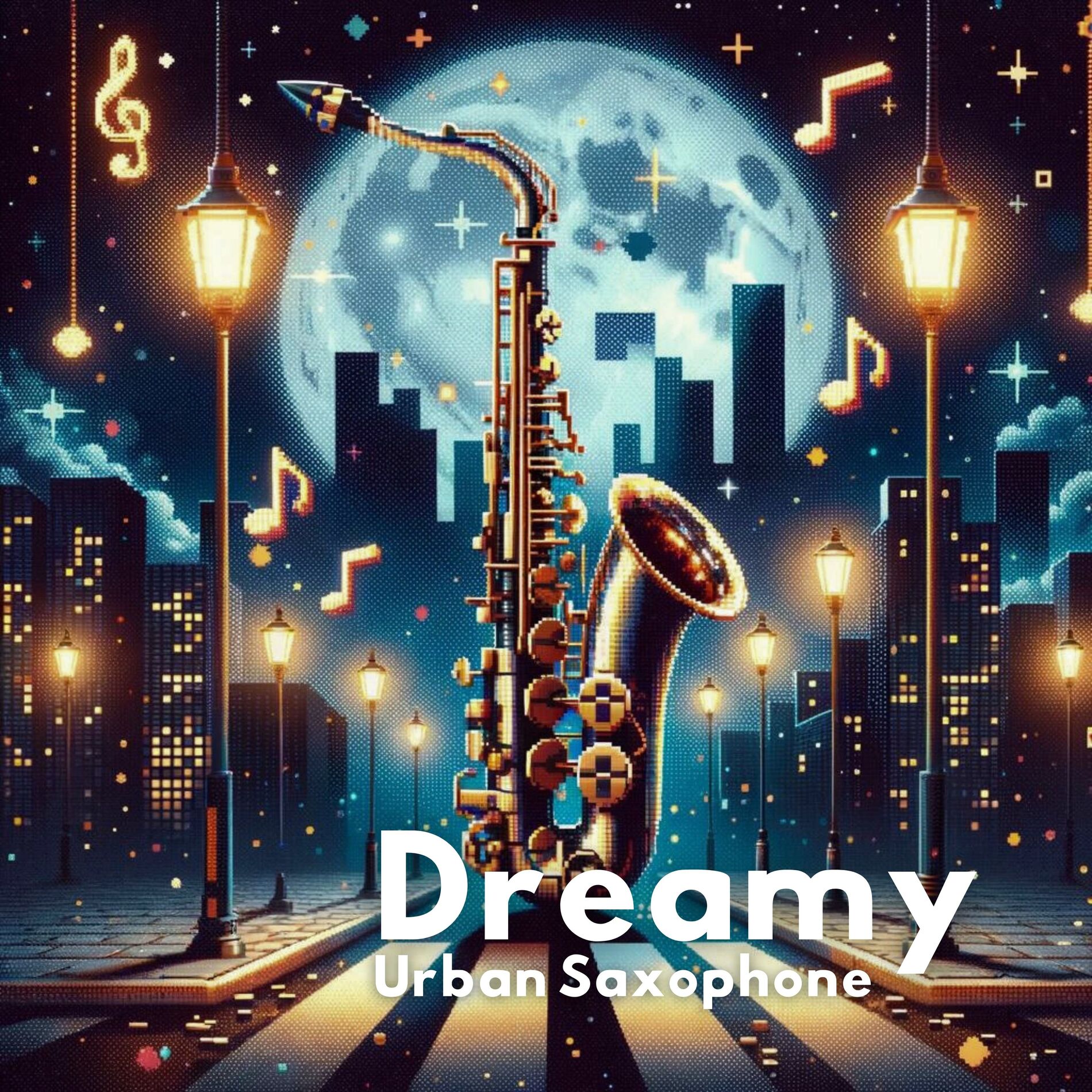 Album cover of Dreamy Urban Saxophone: Long Hours of Relaxation