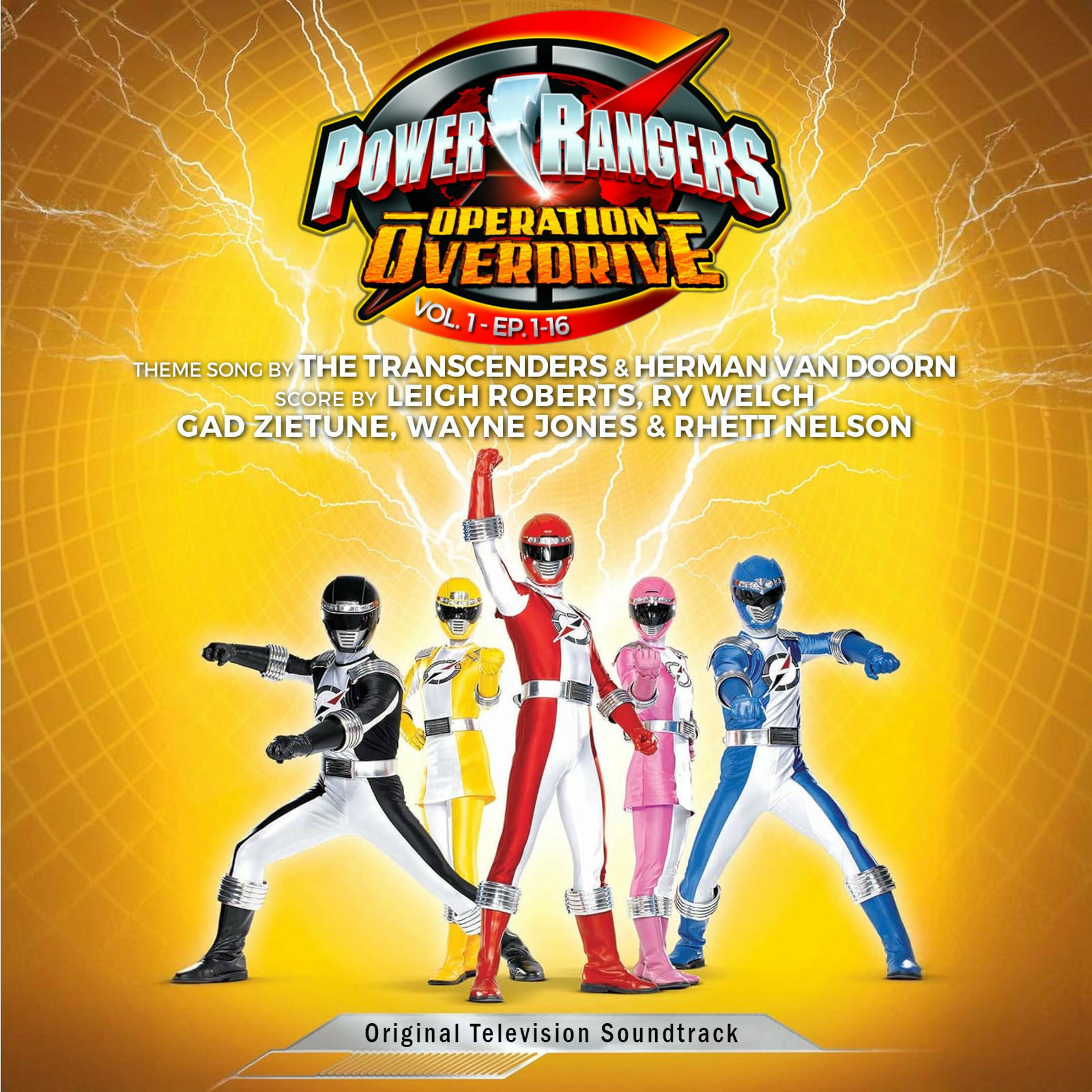 Album cover of Power Rangers Operation Overdrive, Vol. 1 (Original Television Soundtrack)