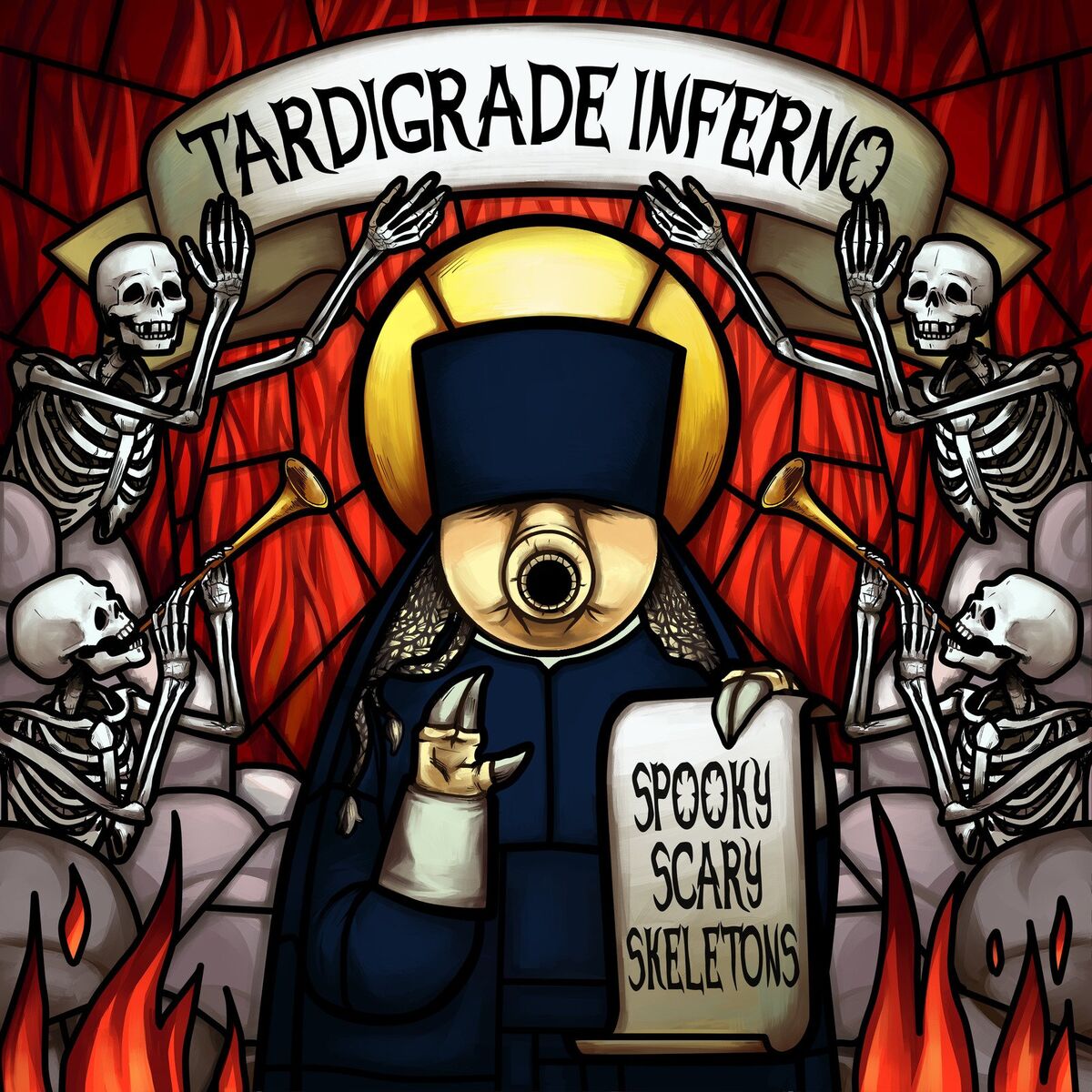 Album cover of Spooky Scary Skeletons