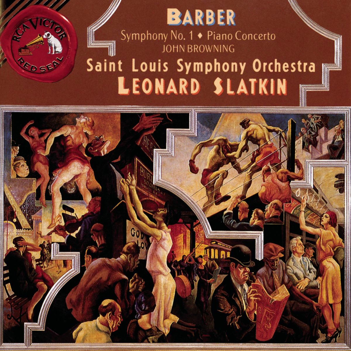 Album cover of Barber: Symphony No. 1 & Piano Concerto & Souvenirs