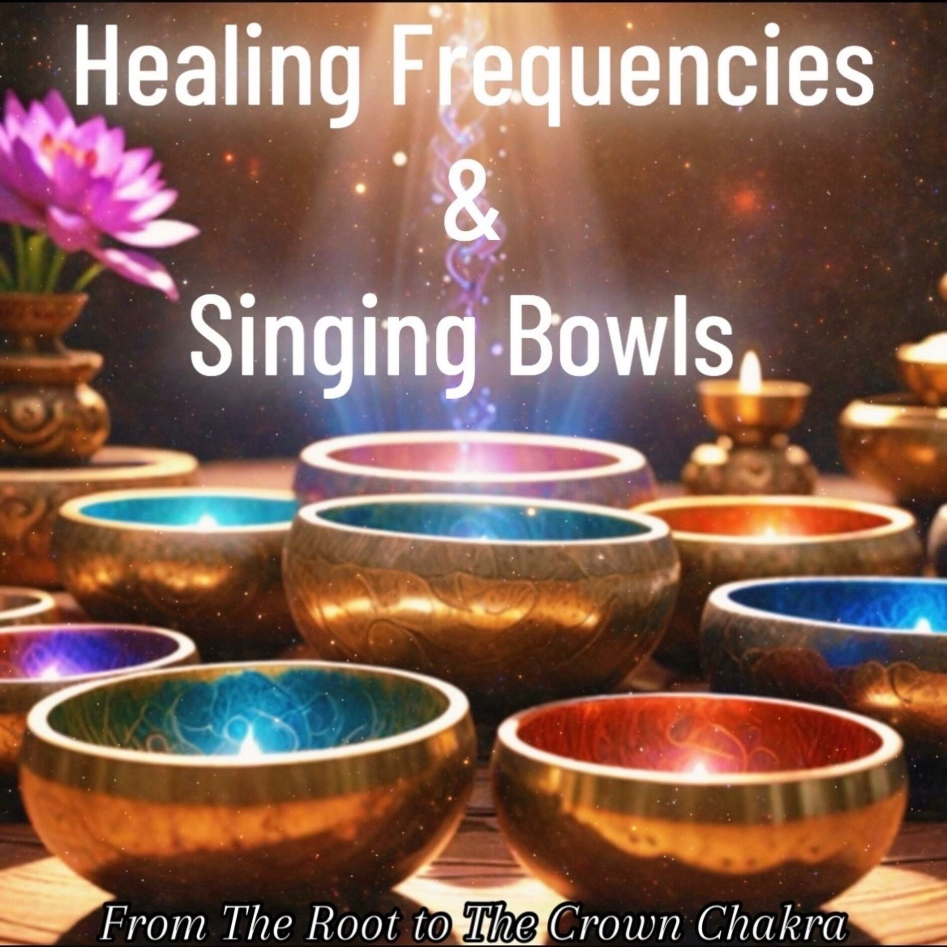 Album cover of Healing Frequencies & Singing Bowls from the Root to the Crown Chakra