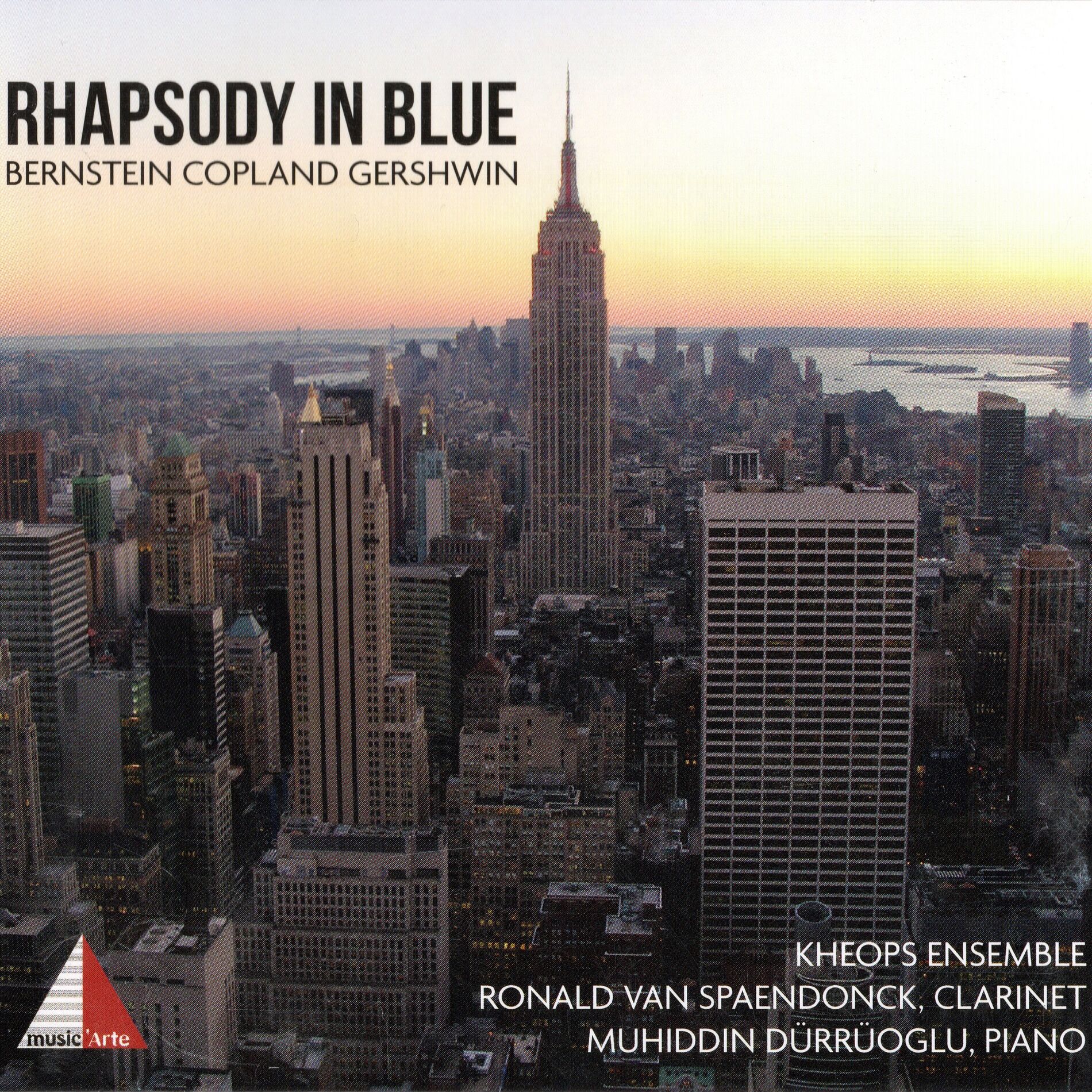 Album cover of Rhapsody in Blue for clarinet and piano