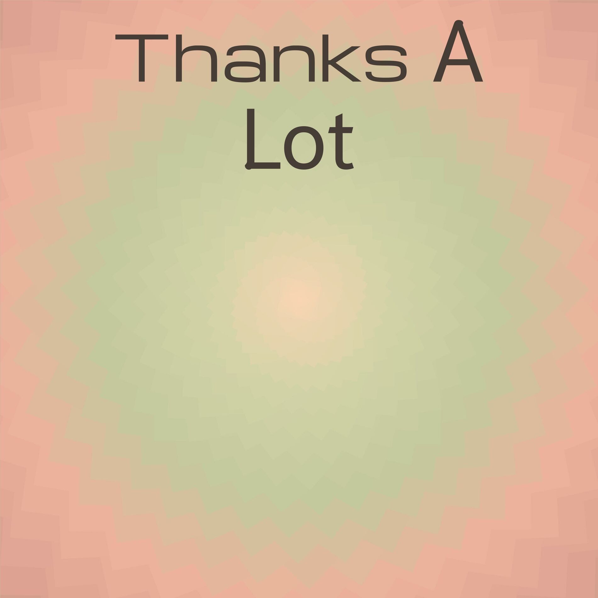 Album cover of Thanks A Lot