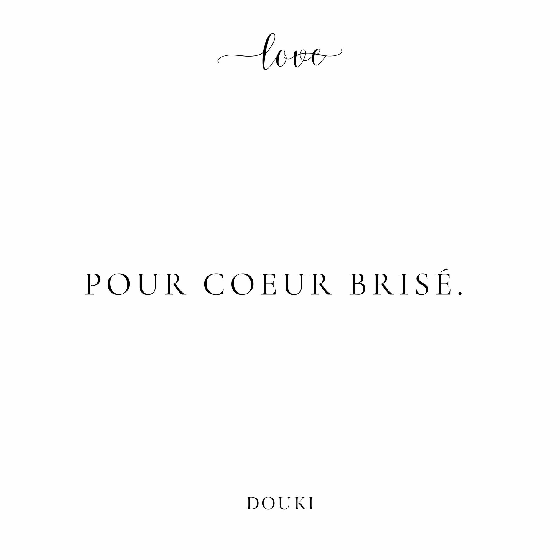 Album cover of Pour coeur brisé
