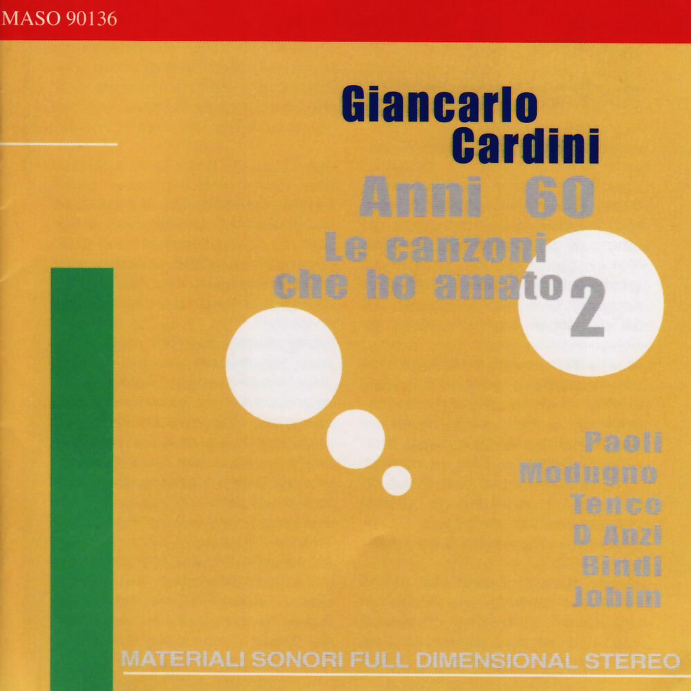 Picture of D Anzi, Modugno, Bindi, Paoli, Tenco, Jobim: Anni 60 le Canzoni Che Ho Amato 2