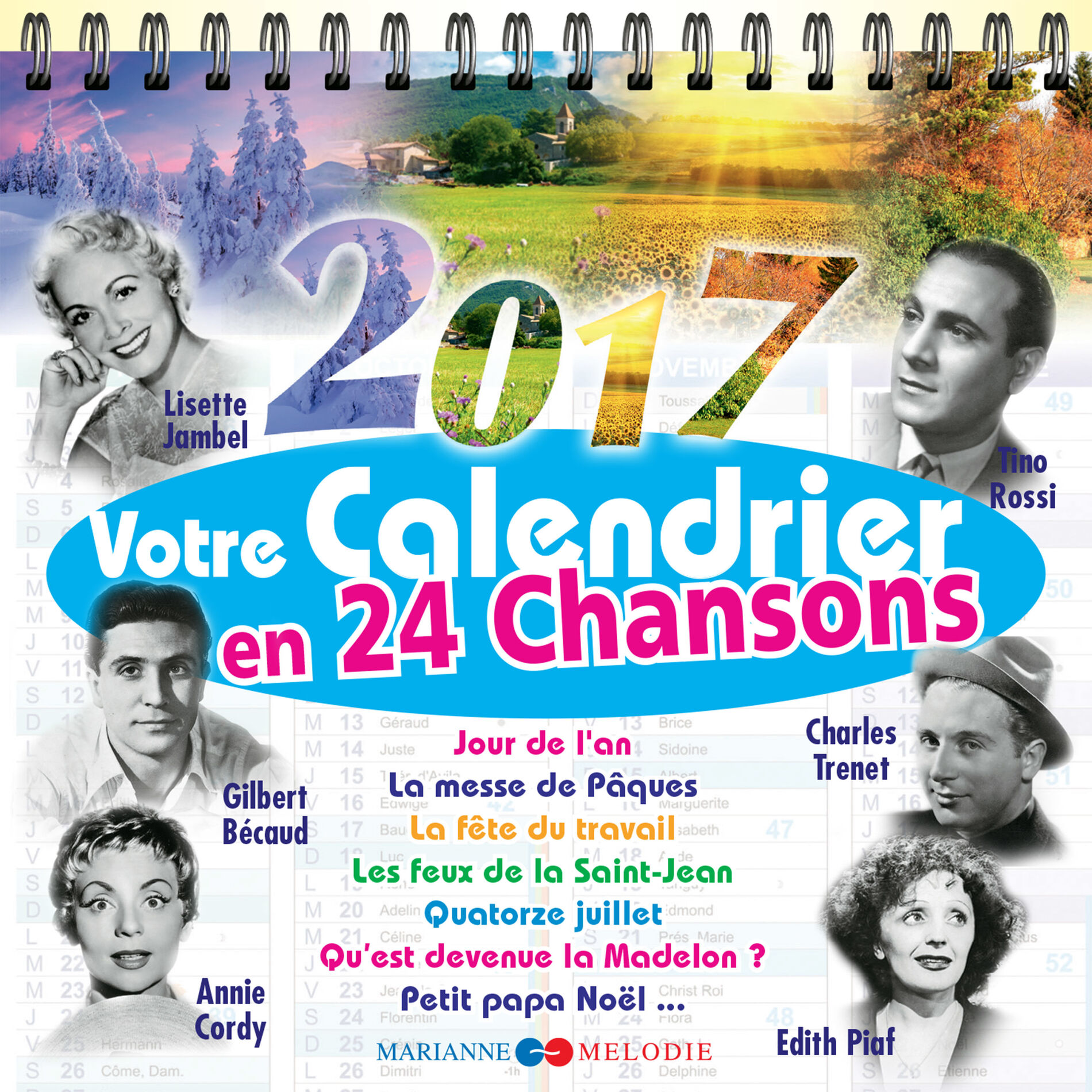 Album cover of Votre calendrier 2017 en 24 chansons