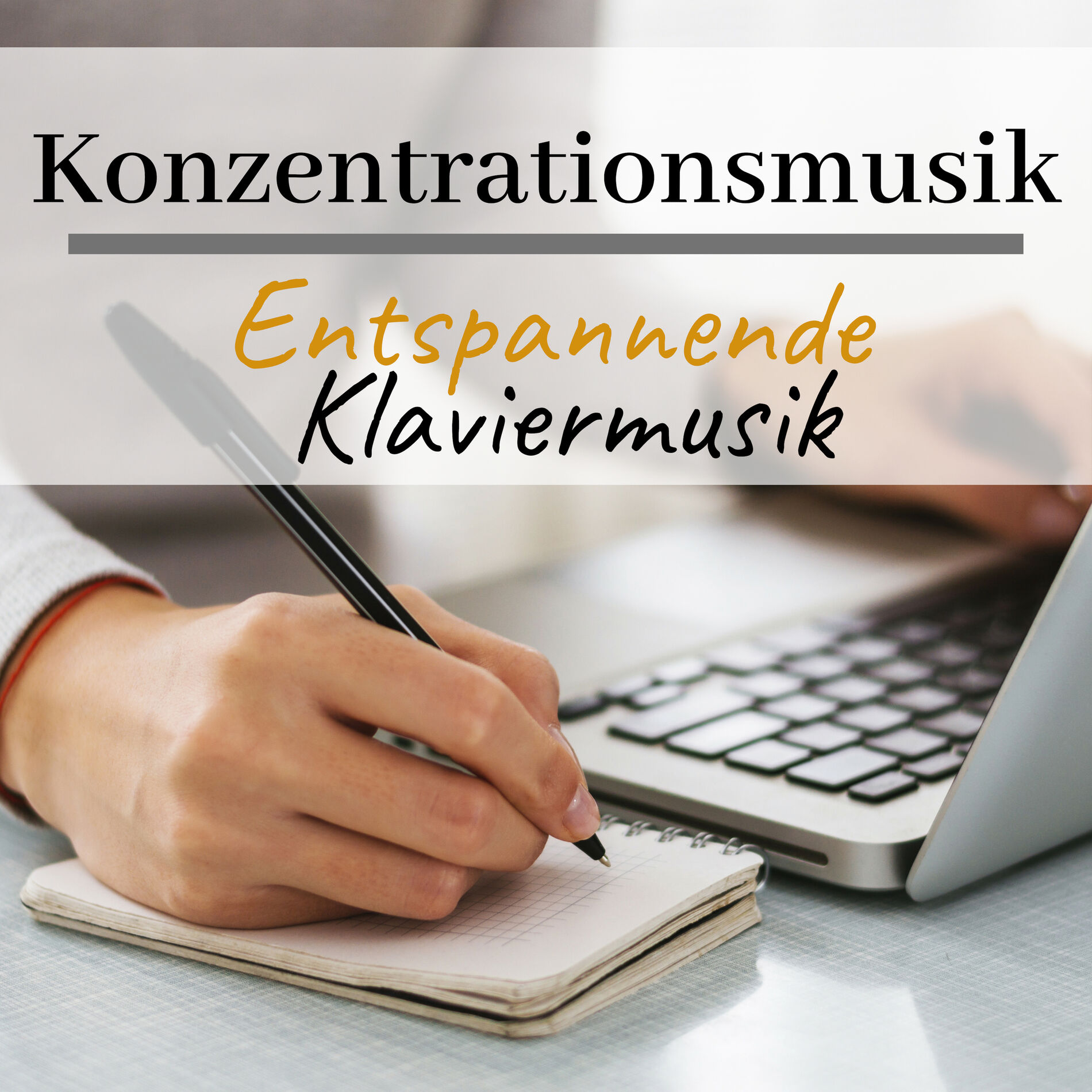 Album cover of Konzentrationsmusik - Entspannende Klaviermusik zum Lernen und Lesen, Besser Konzentration