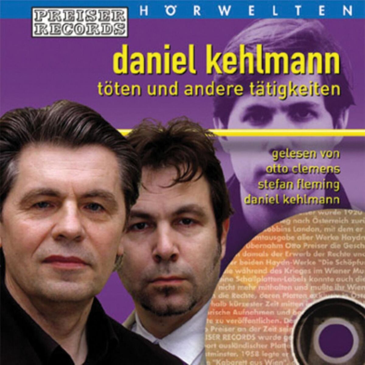 Album cover of Daniel Kehlmann 'Töten und andere Tätigkeiten'