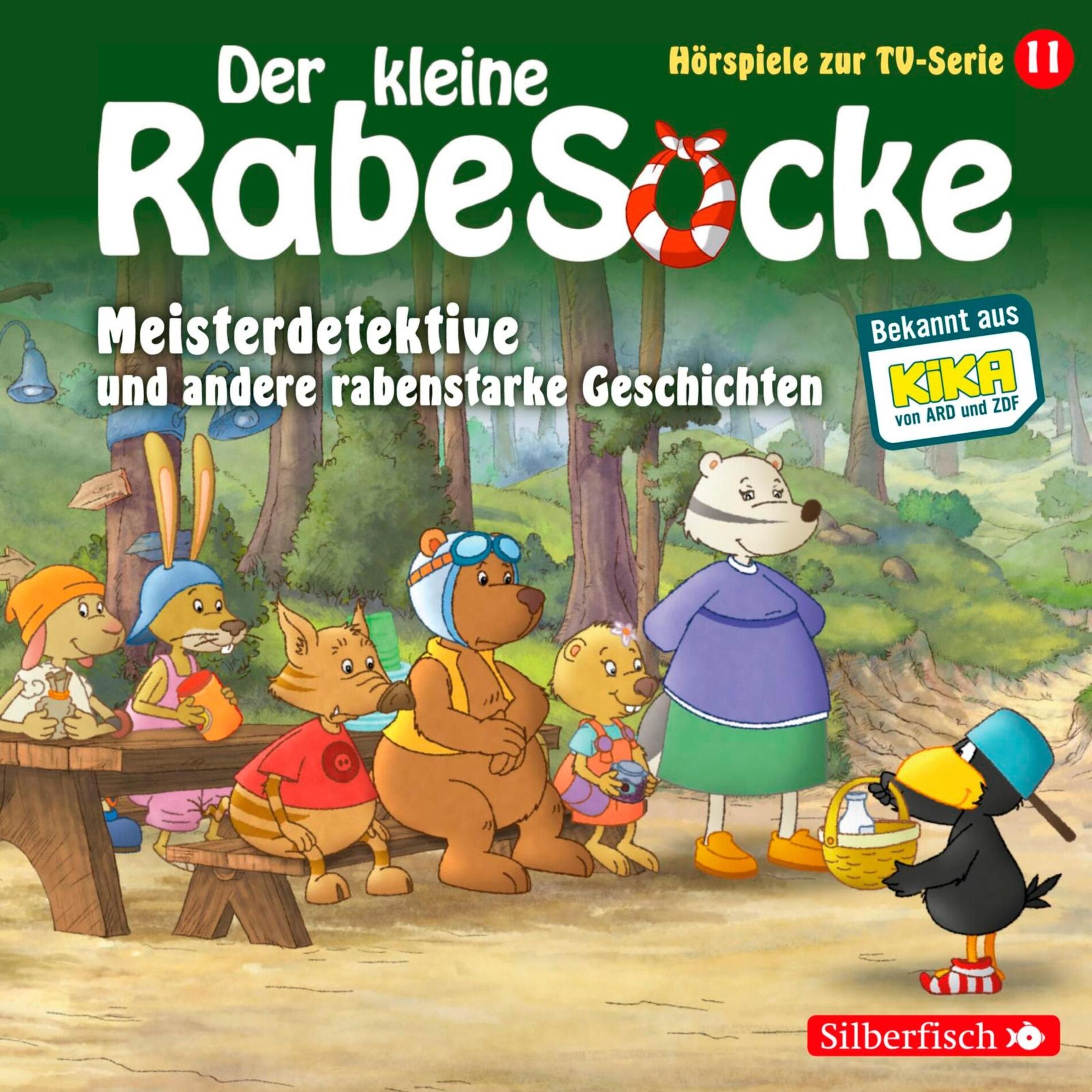 Album cover of Meisterdetektive, Der Pechvogel, Frau Dachs hat Geburtstag (Der kleine Rabe Socke - Hörspiele zur TV Serie 11)