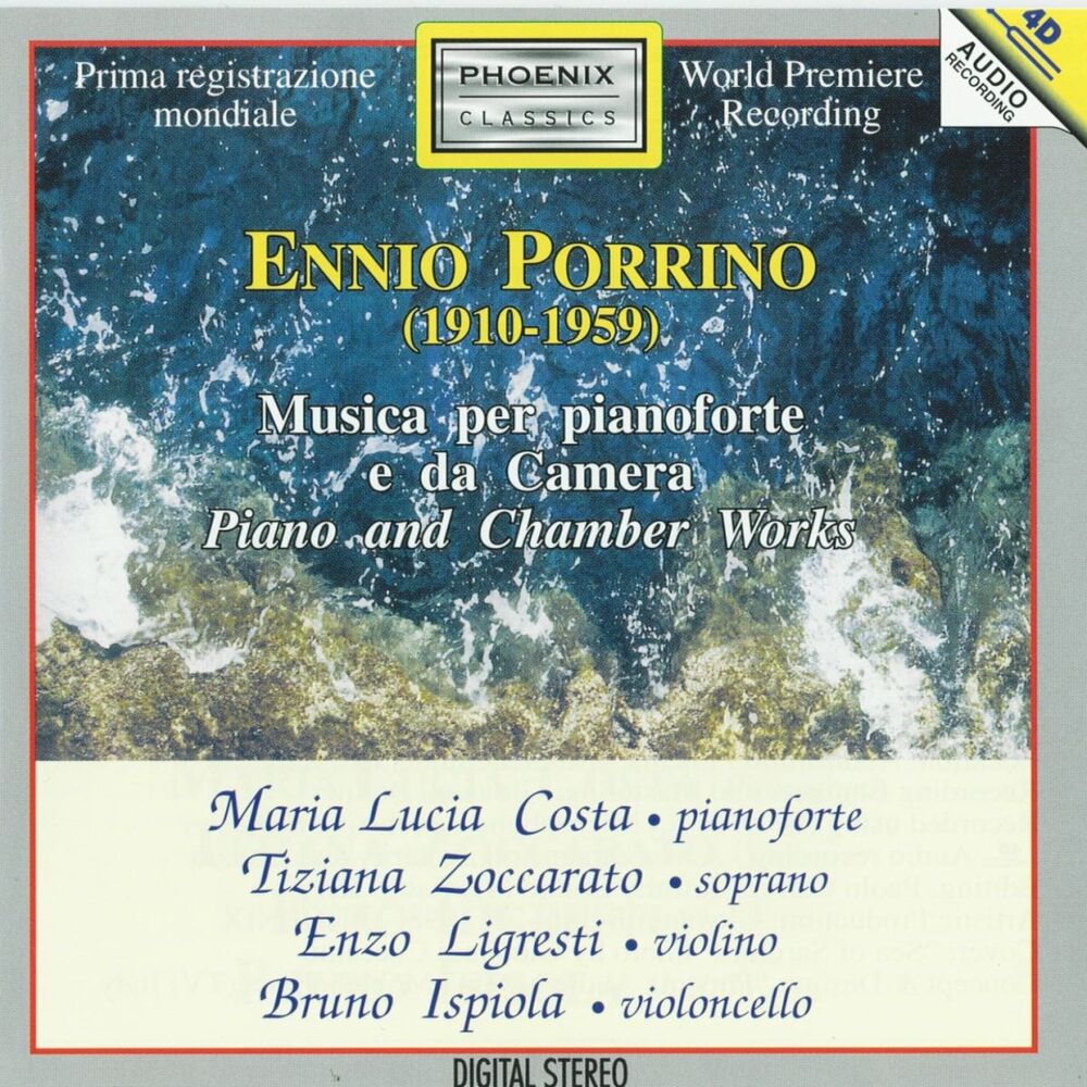 Picture of Ennio Porrino: Musica per pianoforte e da camera (World Première Recording)