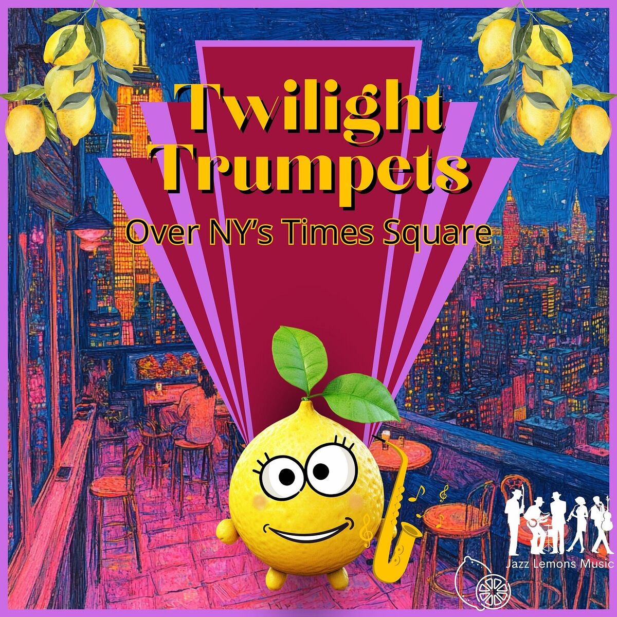 Album cover of Twilight Trumpets over NY’s Times Square