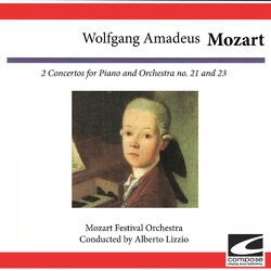 Cover of Wolfgang Amadeus Mozart: 2 Concertos for Piano and Orchestra No. 21 and 23 (feat. Alberto Lizzio)