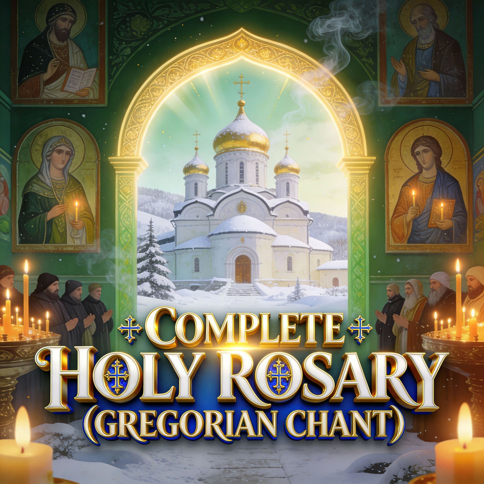 Album cover of Complete Holy Rosary (Gregorian Chant)