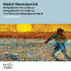 Cover of Dmitri Shostakovich: String Quartets Nos. 14 & 15, Two Pieces, Op. 36