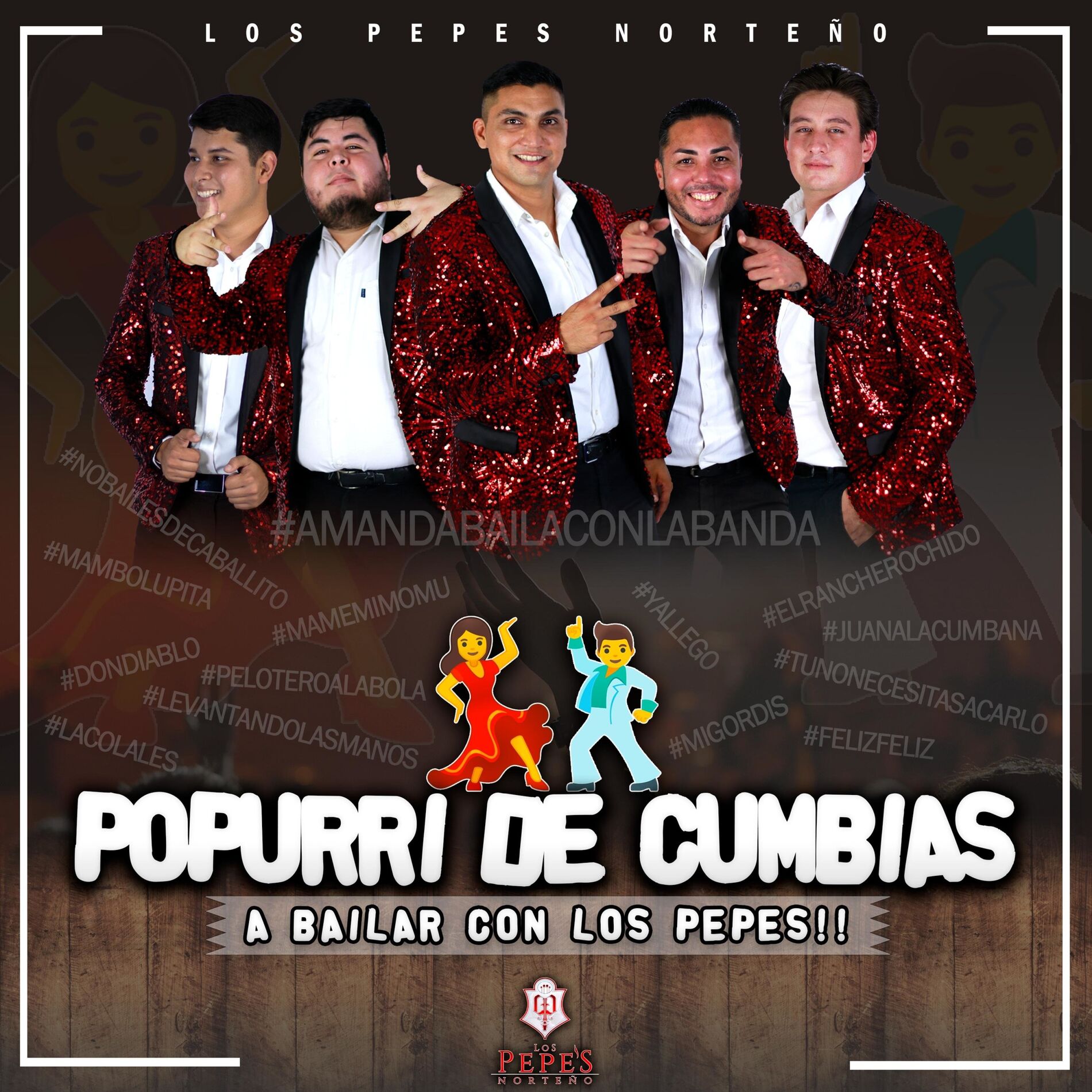 Album cover of Popurrí De Cumbias... A Bailar Con Los Pepe's
