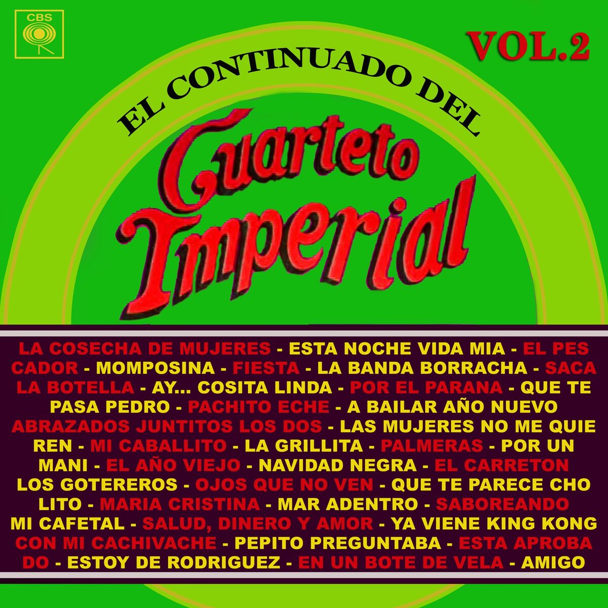 Album cover of El Continuado del Cuarteto Imperial, Vol. 2