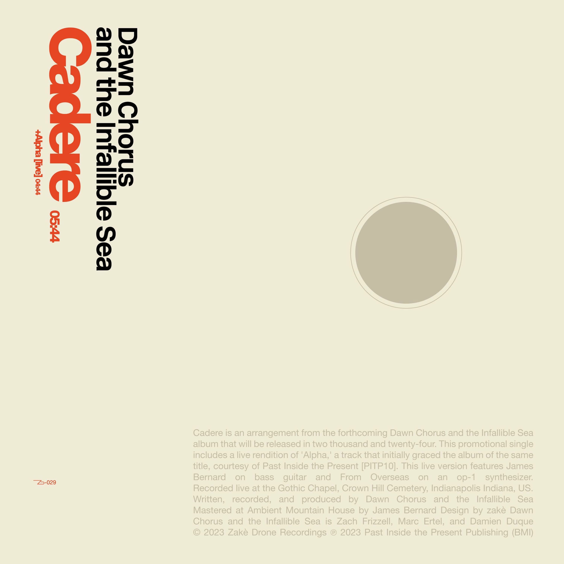Album cover of Cadere