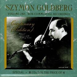Cover of Szymon Goldberg: Non-Commercial Recordings, Vol. 1