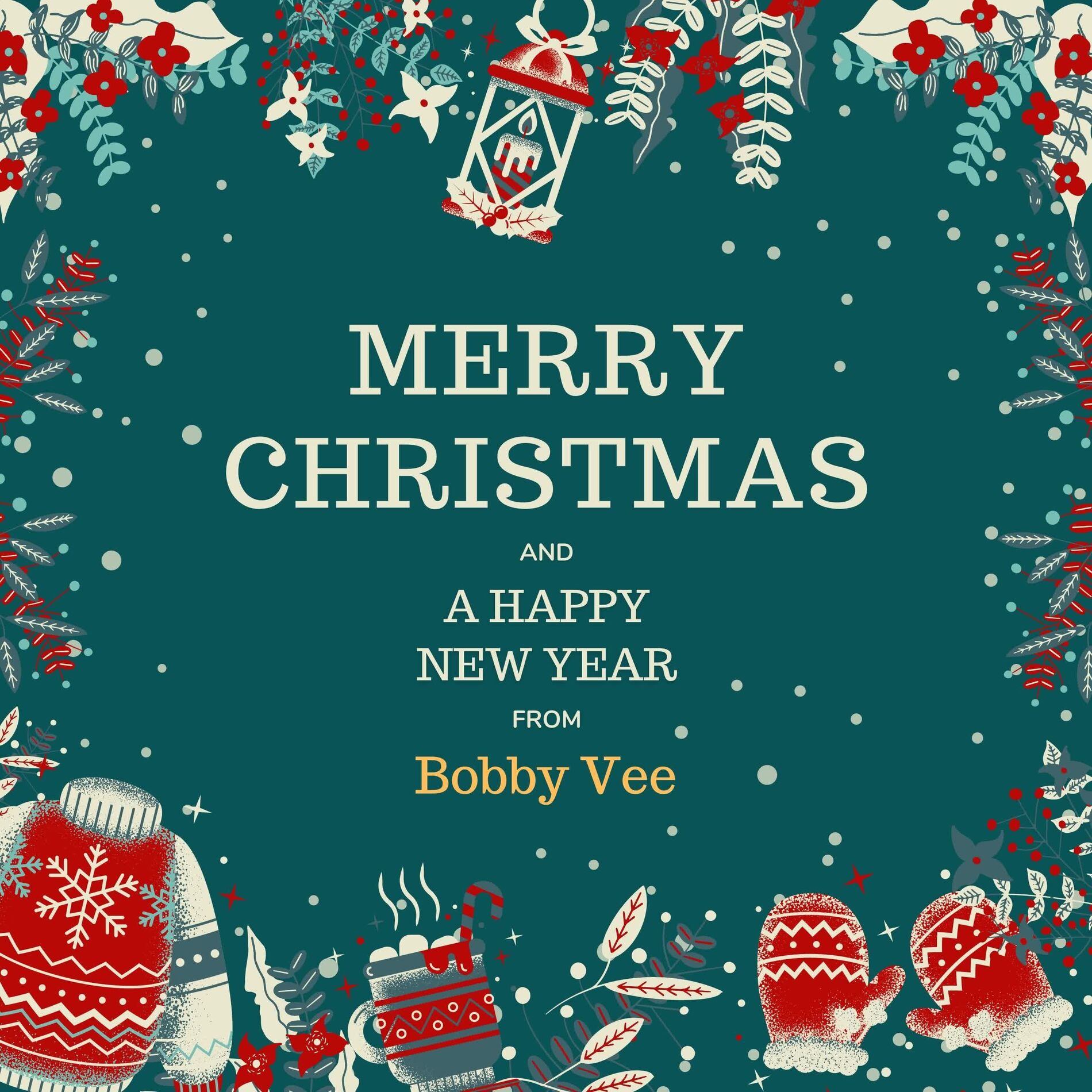 Album cover of Merry Christmas and A Happy New Year from Bobby Vee