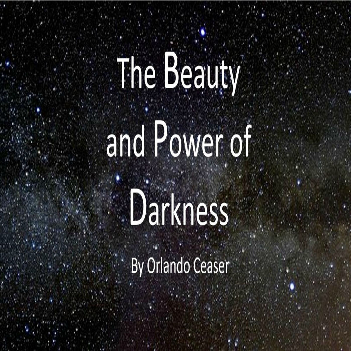 Album cover of The Beauty and Power of Darkness