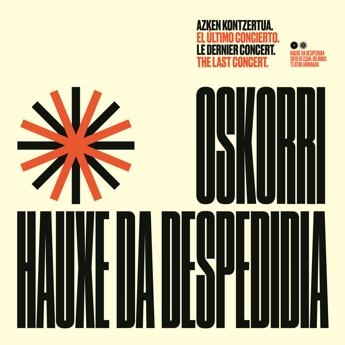 Album cover of Hauxe da despedidia (Zuzenean)
