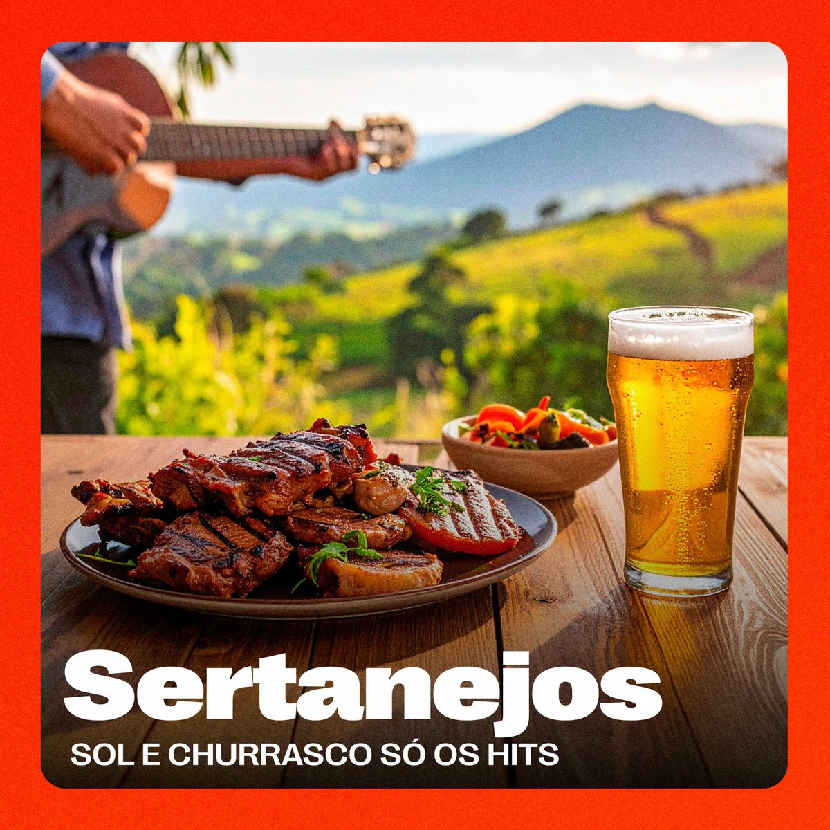 Album cover of Sertanejos - Sol e Churrasco Só os Hits (Ao Vivo)
