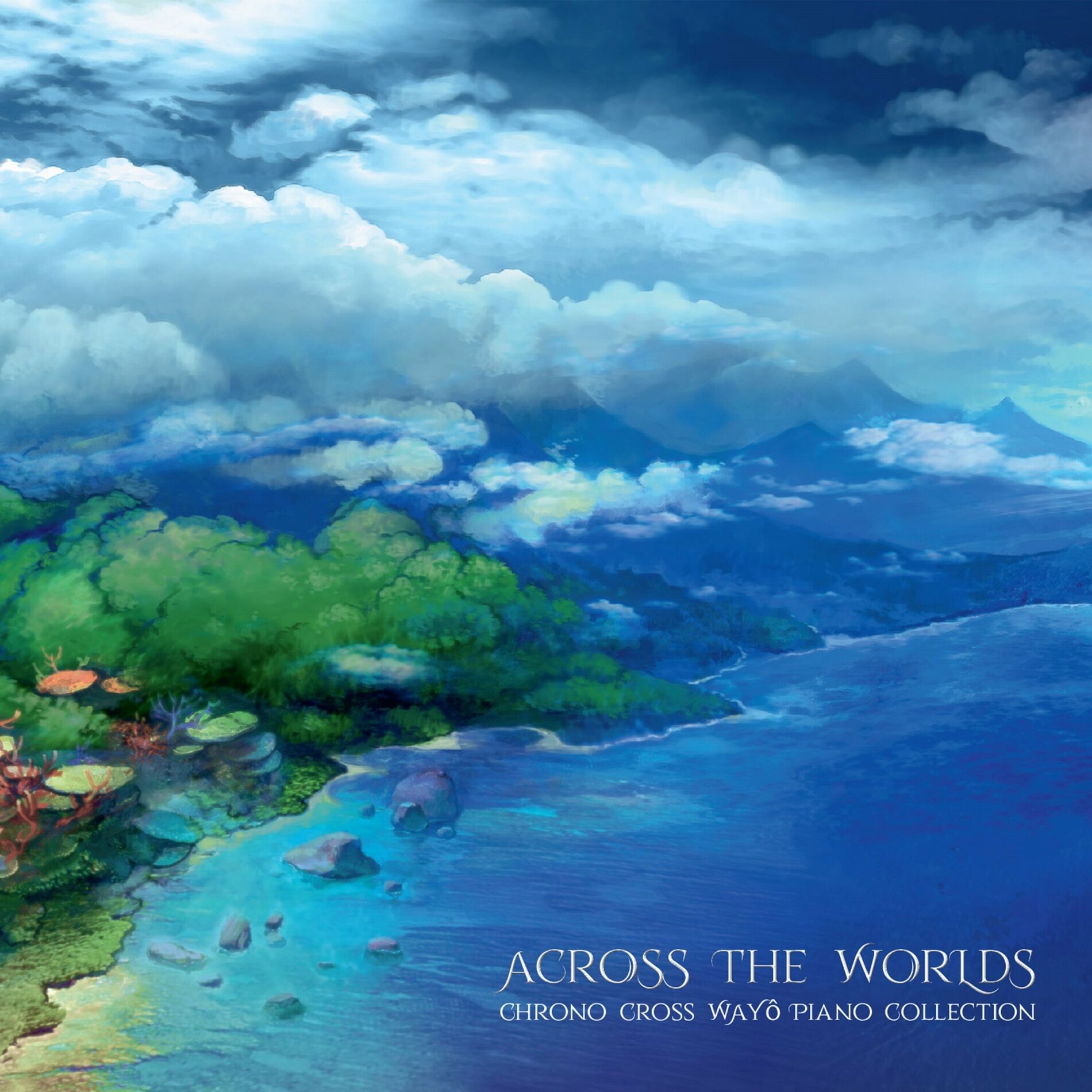 Album cover of Across the Worlds - Chrono Cross Wayô Piano Collection