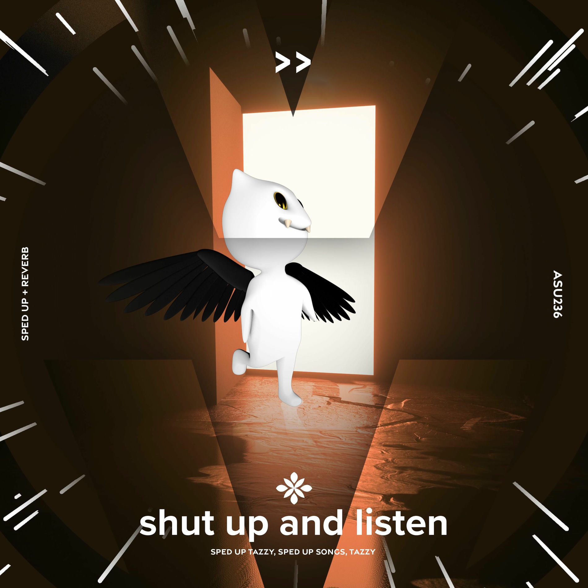 Album cover of shut up and listen - sped up + reverb