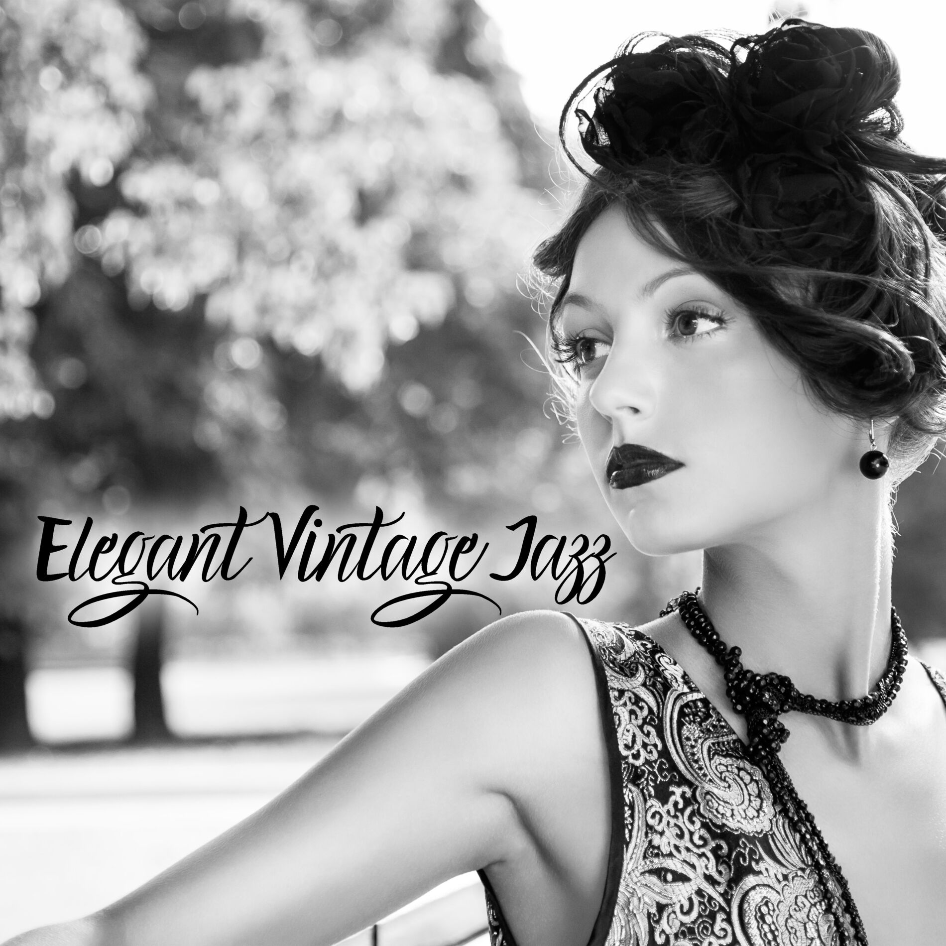 Album cover of Elegant Vintage Jazz - Collection of Instrumental Music Straight from the 1950s, Cocktail Party, Luxury Alcohols, Cuban Cigars, Sm