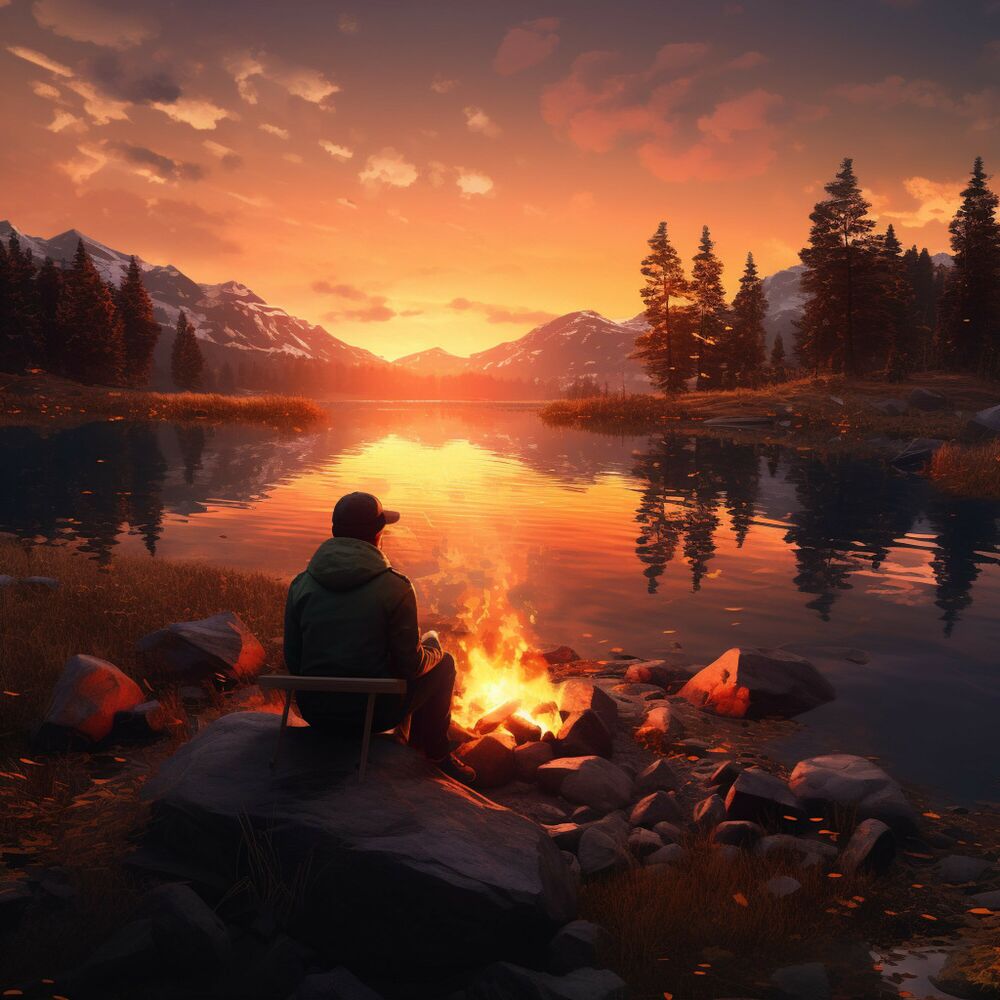 Picture of Relaxation Radiance: Fire Tranquil Melodies
