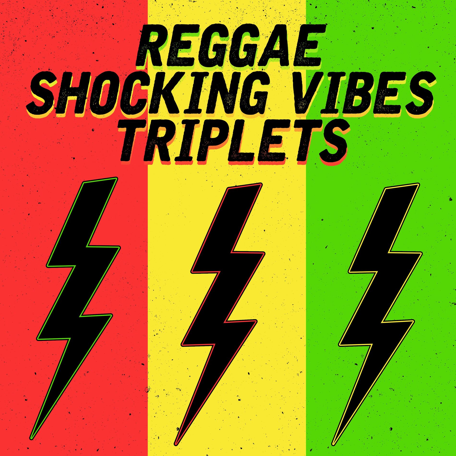 Album cover of Reggae Shocking Vibes Triplets: Jack Radics, Terry Ganzie and Mad Cobra