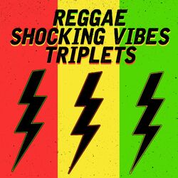 Cover of Reggae Shocking Vibes Triplets: Jack Radics, Terry Ganzie and Mad Cobra