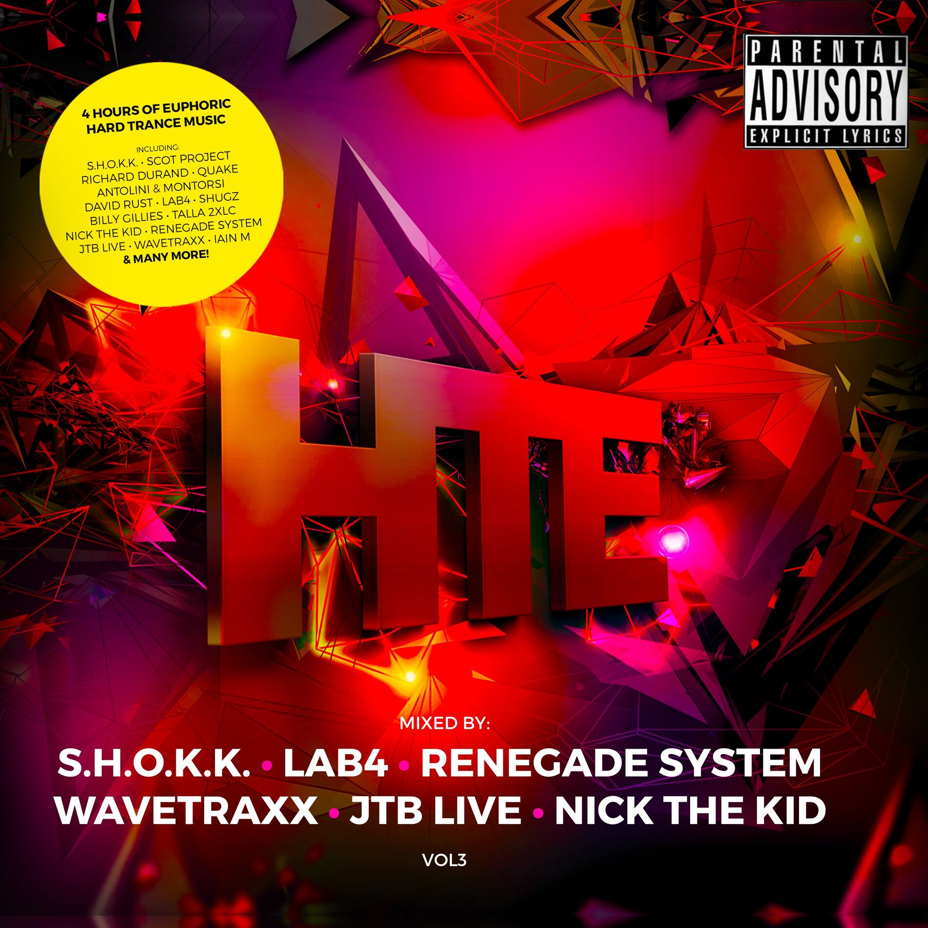 Album cover of HTE Hard Trance Europe Volume 3 (DJ Mix)