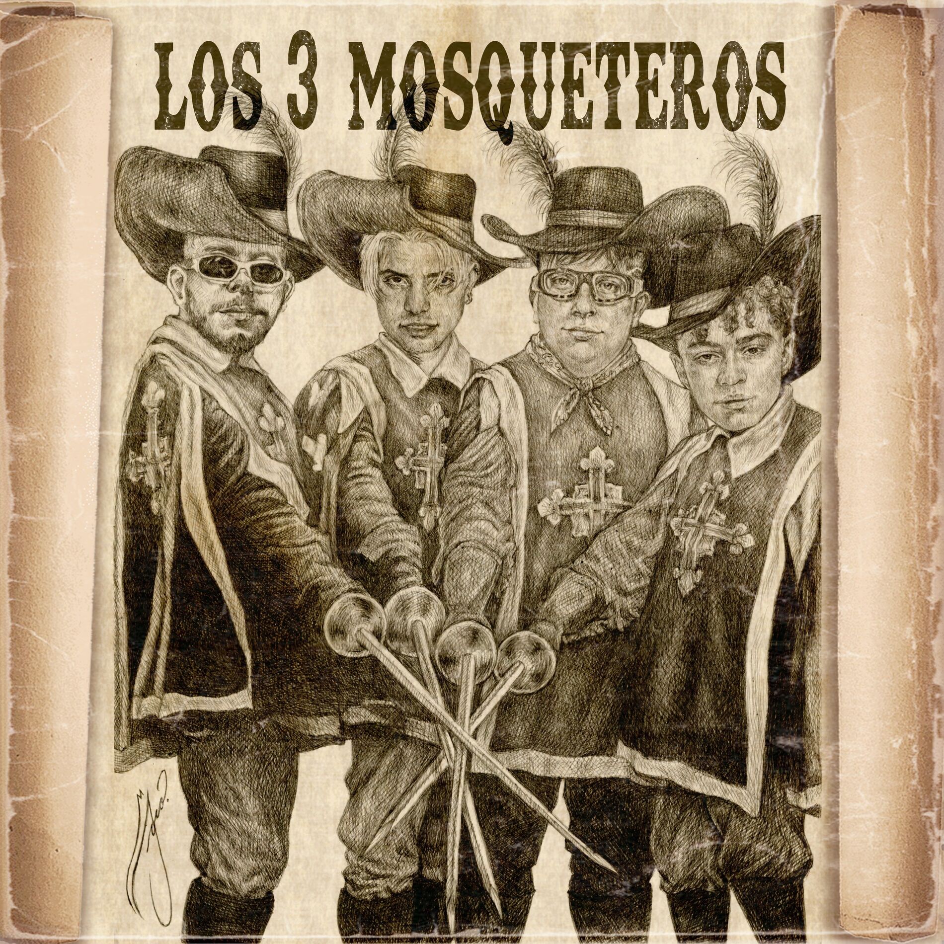 Album cover of Los 3 Mosqueteros