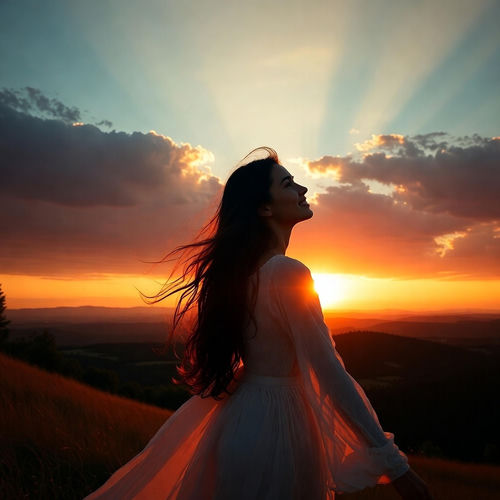 Sunset Through the Clouds