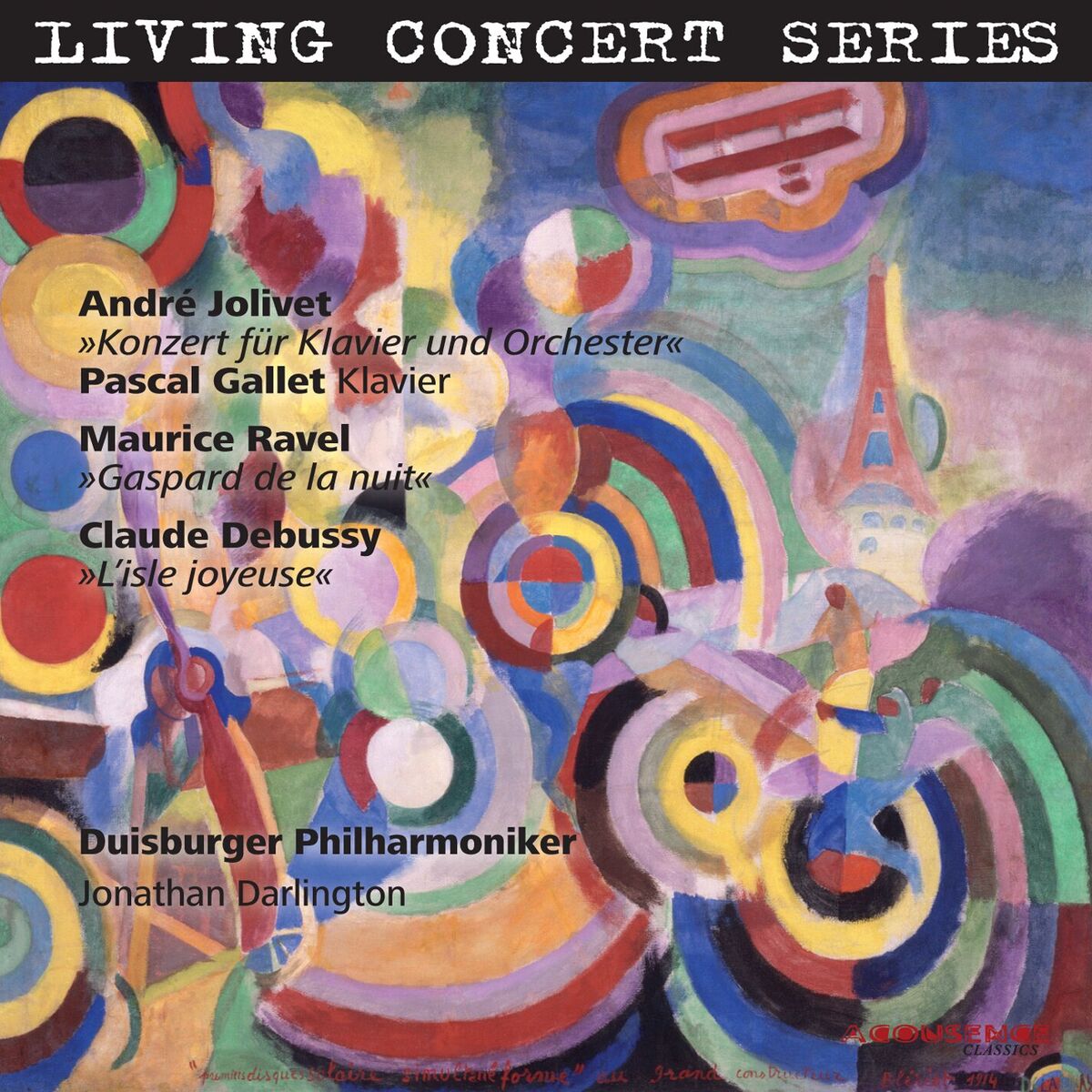 Album cover of Living Concert Series: Jolivet, Ravel & Debussy