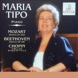 Cover of Maria Tipo, Piano: Mozart • Beethoven • Chopin
